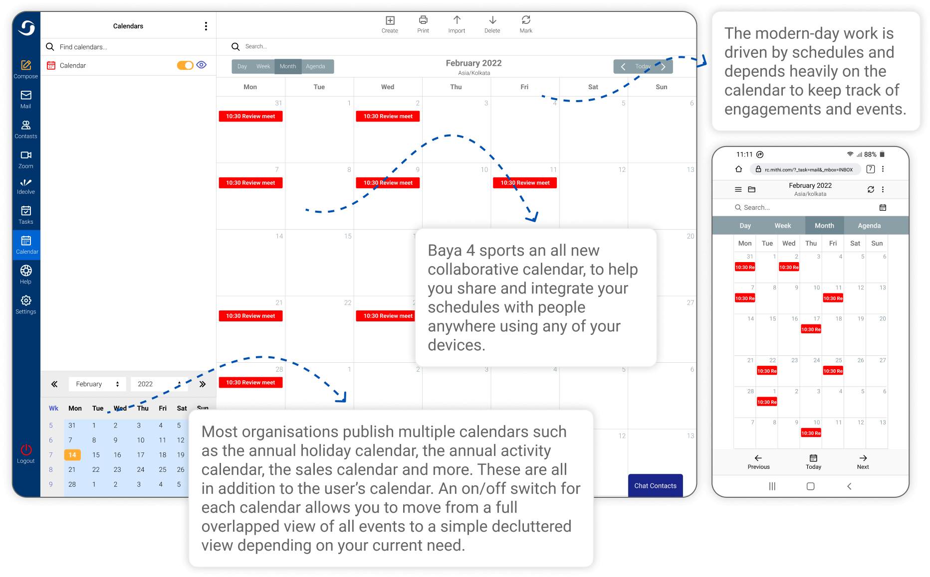 Private & Public Calendars -Skyconnect