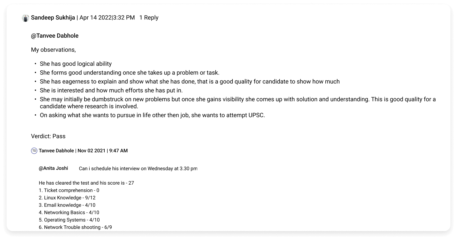 Centrally Document Outcomes and Decisions